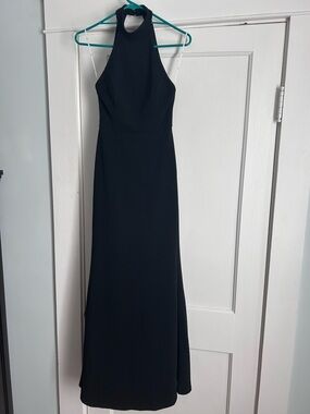 Lulus Black Halter Mermaid Maxi Dress Women’s XSmall Formal Wedding